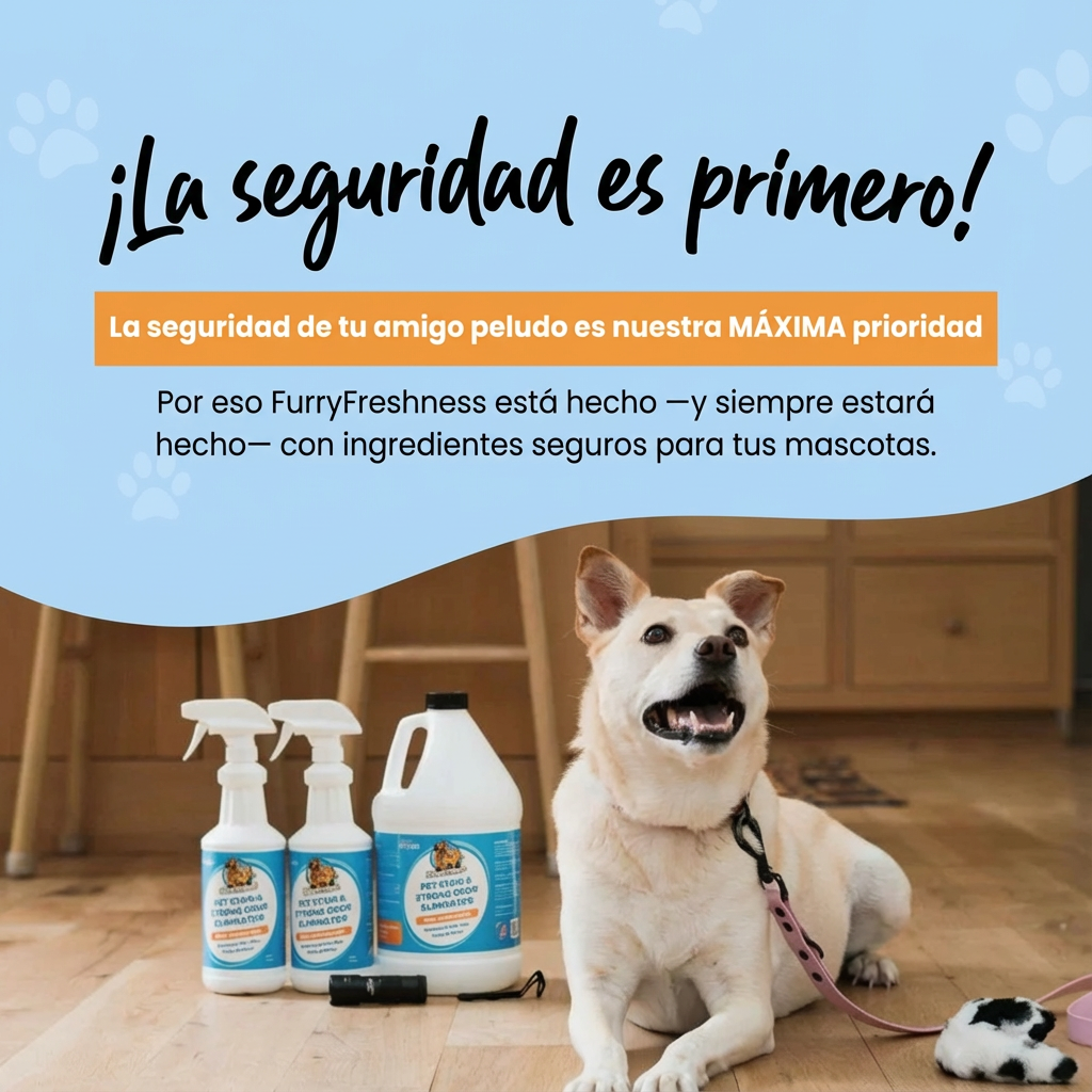 Furry Fresh | Eliminador de manchas y olores fuertes para mascotas