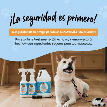 Furry Fresh | Eliminador de manchas y olores fuertes para mascotas